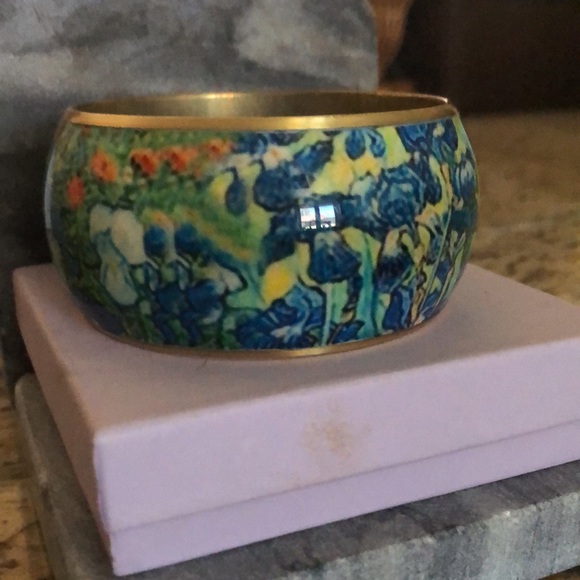 VINTAGE VAN GOGH INSPIRED IRIS BANGLE - Picture 2 of 14